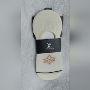 Cream and Tan Unisex Casual Socks Women Size 7-9